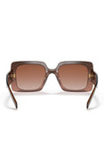 Versace VE 4405 533213 Brown Plastic Rectangle Sunglasses Brown Gradient Lens