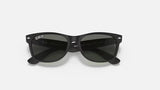 Ray-Ban New Wayfarer Classic Matte Rubber Black Polarized 52 mm Sunglasses