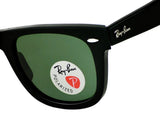 Ray-Ban RB2140 Original Wayfarer 50mm Black Polarized G-15 Sunglasses 901/58