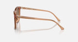 Ray-Ban RB2210 676451 Transparent Brown Gradient Square Sunglasses 53mm
