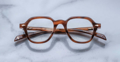 Jacques Marie Mage Eyeglasses - Insley Oak | ABCGlasses.com