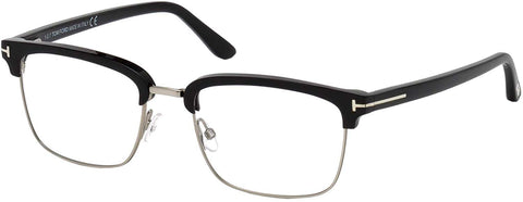 Tom Ford Eyeglasses TFT5504 Black Clubmaster ABCGlasses.com