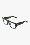 Balmain Eyeglasses - B-III Olive Palladium Designer Frames | ABCGlasses.com
