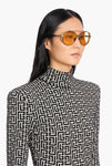 Balmain Sunglasses - Brigade Black and Gold Tone Designer Shades | ABCGlasses.com