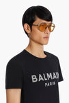 Balmain Brigade Black and Gold Tone Premium Sunglasses | ABCGlasses.com