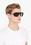 Balmain O.R Black on Black Designer Sunglasses | ABCGlasses.com