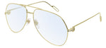Cartier Eyeglasses - CT0116O Gold Aviator | ABCGlasses.com