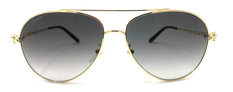 Cartier C Décor CT0233S Sunglasses - Gold | ABCGlasses.com