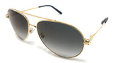 Cartier CT0233S Gold C Décor Sunglasses Luxury Eyewear | ABCGlasses.com