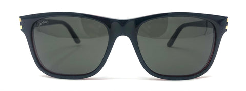 Cartier C Décor CT0001S Sunglasses - Black | ABCGlasses.com