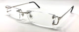 Cartier CT0092O C Décor Platinum Eyeglasses | ABCGlasses.com