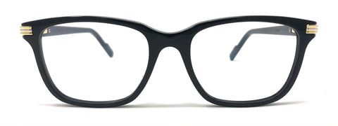 Cartier C Décor CT0161O Black Glasses | ABCGlasses.com