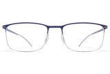 Silver/Navy Errki Frame Mykita Lite Optical ABC Glasses