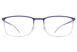 Silver/Super Blue Errki Frame Mykita Lite Optical ABC Glasses