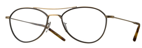 Eyevan Eyeglasses - Cougar AG-W Antique Gold and Tortoise | ABCGlasses.com