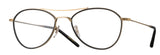 Eyevan Eyeglasses - Cougar BG-W Brushed Gold and Matte Black | ABCGlasses.com