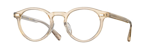 Eyevan Eyeglasses - Puerto size 45 in Clear Light Brown DST | ABCGlasses.com