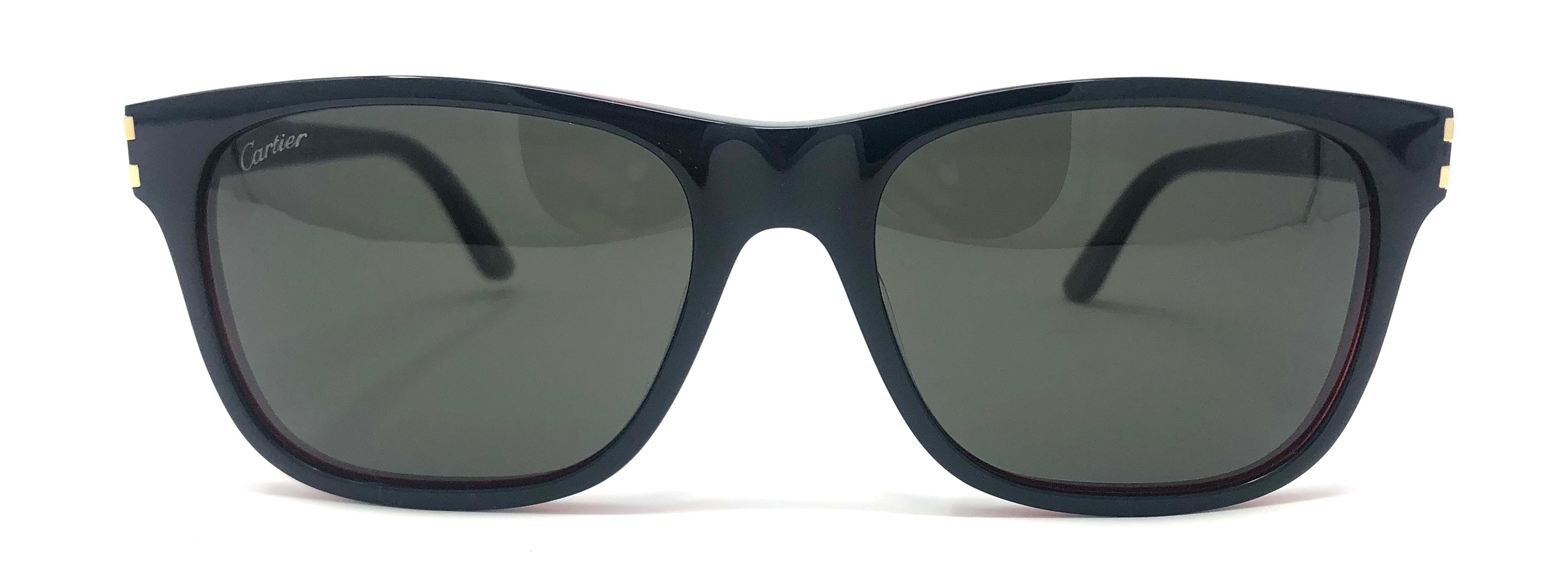 Cartier C Décor CT0001S Sunglasses - Black – ABC Glasses