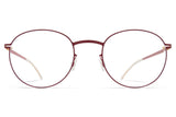 Cranberry Lund Frame Mykita Optical ABC Glasses