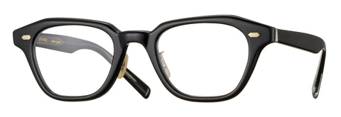 Eyevan Eyeglasses - Laszlo PBK Polished Black and silver | ABCGlasses.com