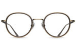 Antique Gold Matte Taupe M3063 Matsuda Eyewear ABC Glasses