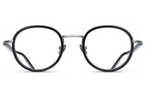 Black / Brushed Silver M3076 Matsuda Eyewear ABC Glasses
