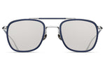 Brushed Silver / Matte Navy M3081 Matsuda Sunglasses ABC Glasses