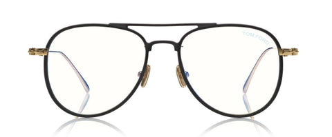 Tom Ford TF5666 002 Matte Black Aviator Eyeglasses ABC Glasses