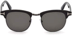 Tom Ford Laurent Sunglasses FT0623 02D Matte Black Frame | ABCGlasses.com