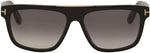 Tom Ford Designer Sunglasses - Cecilio FT0628 Shiny Black | ABCGlasses.com