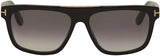 Tom Ford Designer Sunglasses - Cecilio FT0628 Shiny Black | ABCGlasses.com