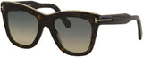 Tom Ford Sunglasses - FT0685 Julie Shiny Dark Havana 52P | ABCGlasses.com