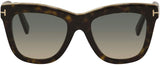 Tom Ford Designer Sunglasses - FT0685 Julie Dark Havana | ABCGlasses.com