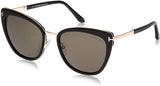 Tom Ford Simona FT0717 Black Smoke Unisex Sunglasses | ABCGlasses.com