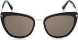 Tom Ford Sunglasses Simona FT0717 Black/Smoke 57-20-140 | ABCGlasses.com