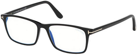 Tom Ford Eyeglasses FT5584B 001 Shiny Black | ABCGlasses.com