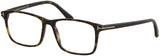 Tom Ford Eyeglasses FT5584B 052 Shiny Dark Havana | ABCGlasses.com