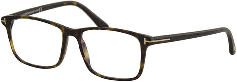 Tom Ford Eyeglasses FT5584B 052 Shiny Dark Havana | ABCGlasses.com