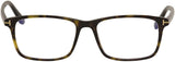 Tom Ford Designer Eyeglasses FT5584B 052 Shiny Dark Havana | ABCGlasses.com