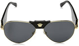 Versace VE2150 Medusa Aviator Luxury Sunglasses | ABCGlasses.com