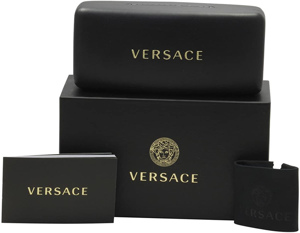 Authentic Versace VE4375 Oversized Square Medusa Sunglasses w/ Box, Case & Cloth NEW $410 VERSACE Black Plastic GOLD MEDUSA LOGO MEDALLIONS  main image 3